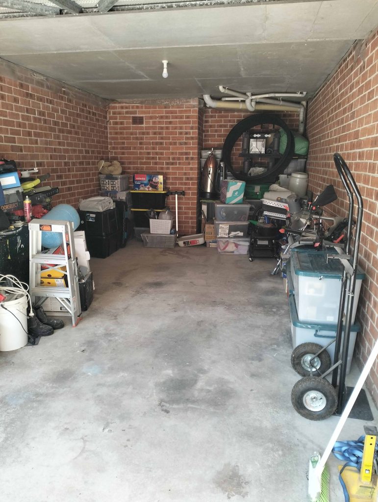 garage in dulwich hill after clearing