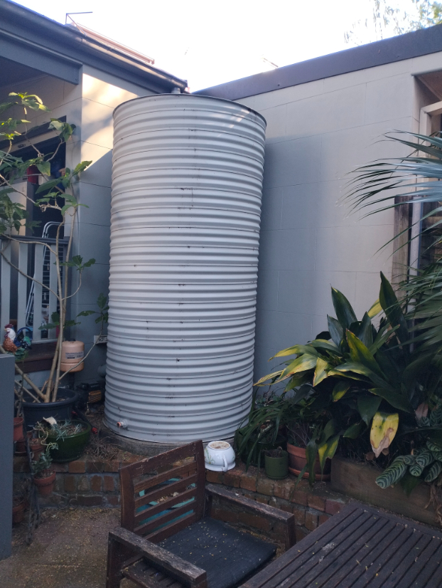 water tank removal glebe 1 water tank in the corner of a property in glebe
