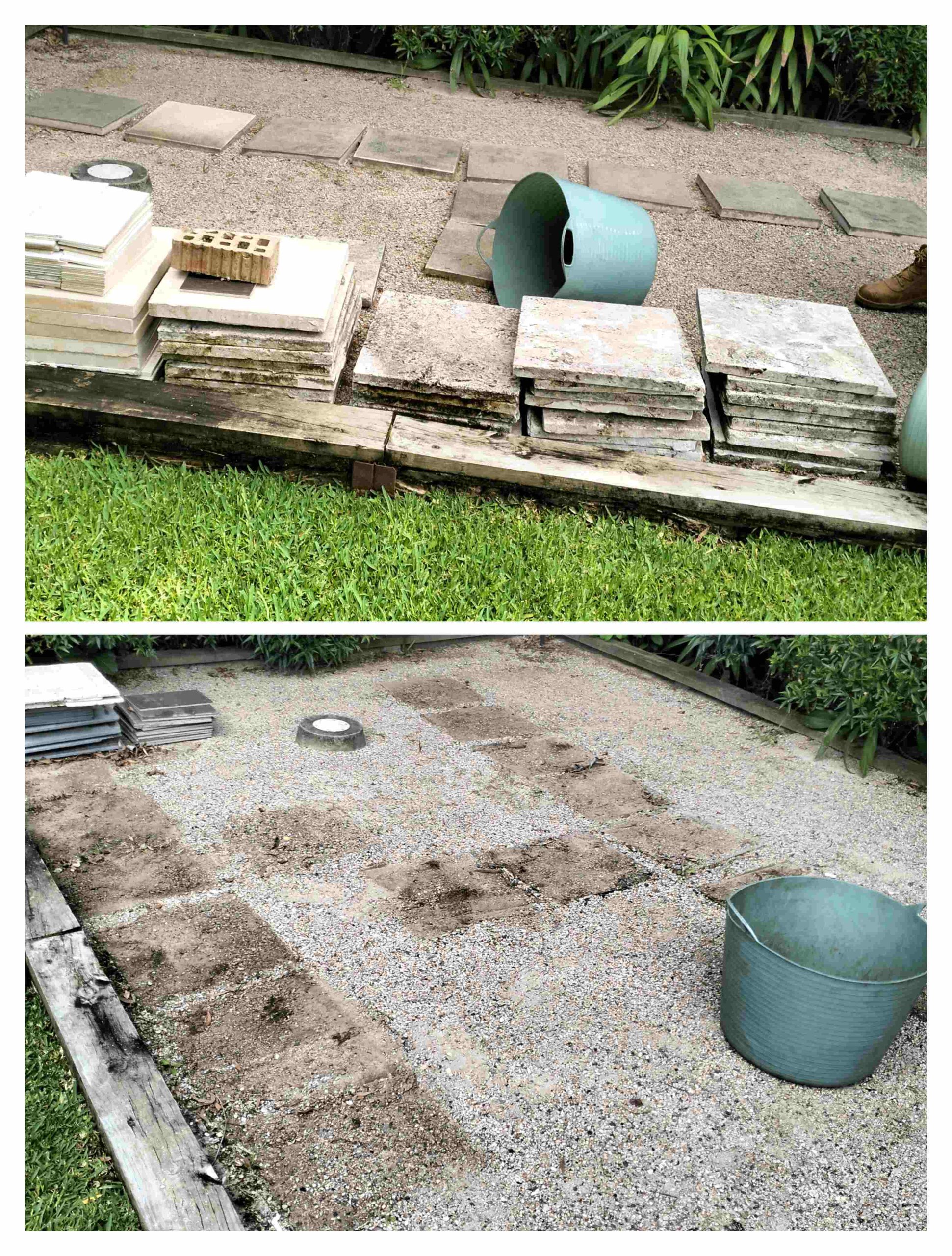 otg rubbish removals team before and after pavers removed in st ives